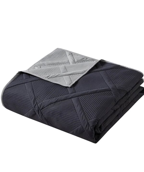 Mainstays Grey Diamond Polyester Quilt